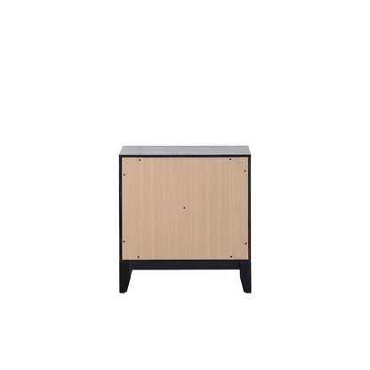 Contemporary Glasgow Nightstand , Black