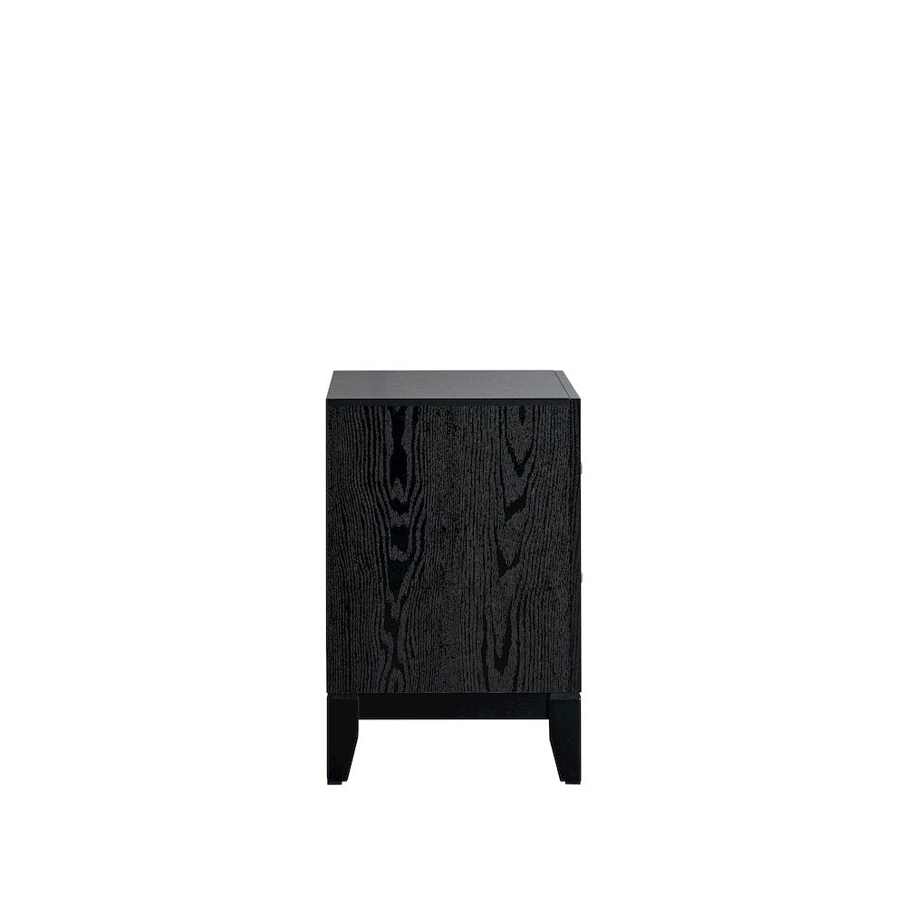 Contemporary Glasgow Nightstand , Black