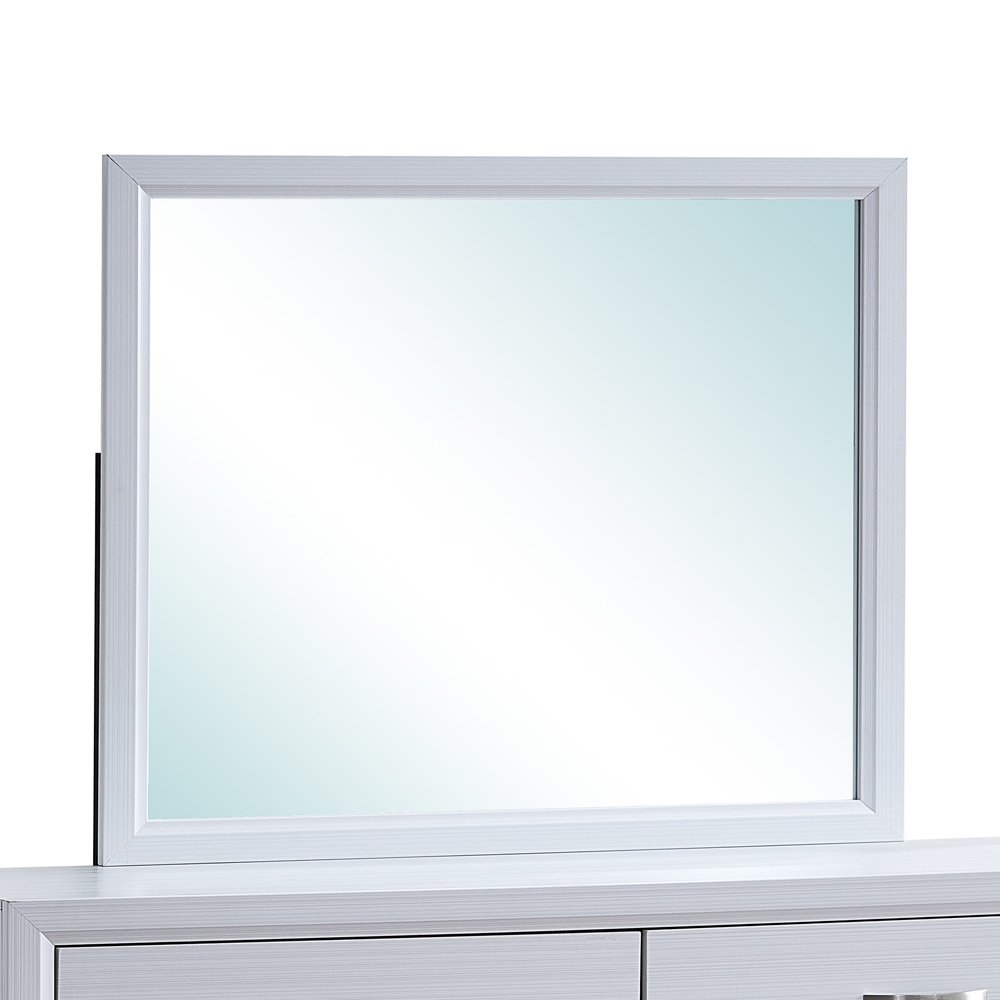 Contemporary Glasgow Mirror , White
