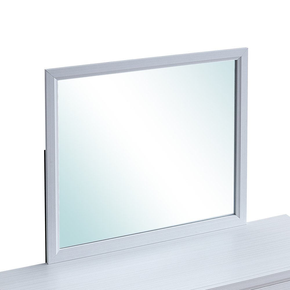 Contemporary Glasgow Mirror , White