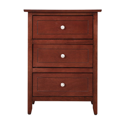 Glory Furniture Daniel   3 Drawer Nightstand, Cherry