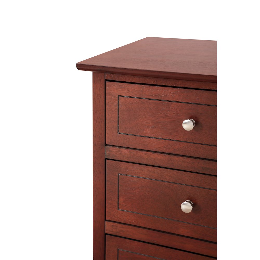 Glory Furniture Daniel   3 Drawer Nightstand, Cherry