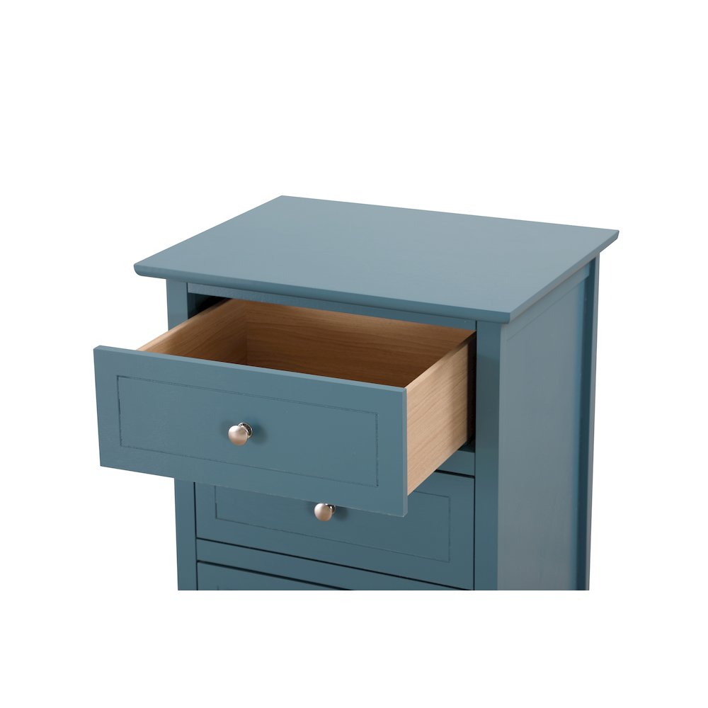 Glory Furniture Daniel   3 Drawer Nightstand, Blue