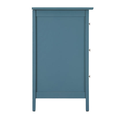 Glory Furniture Daniel   3 Drawer Nightstand, Blue