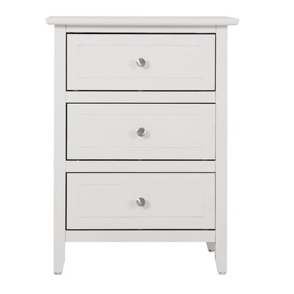 Glory Furniture Daniel   3 Drawer Nightstand, White