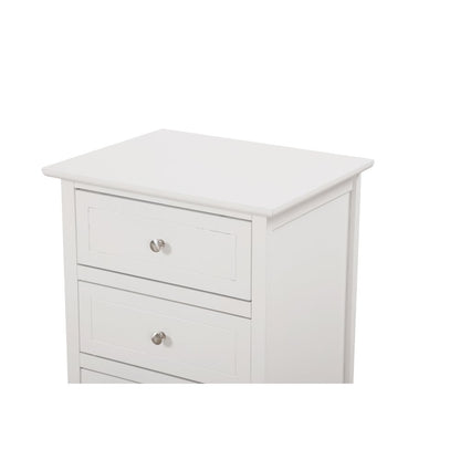 Glory Furniture Daniel   3 Drawer Nightstand, White