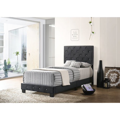 Glory Furniture Suffolk Twin Bed in Black Color