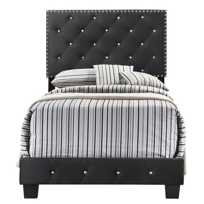 Glory Furniture Suffolk Twin Bed in Black Color