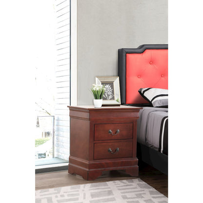 Glory Furniture Louis Phillipe   Nightstand, Cherry