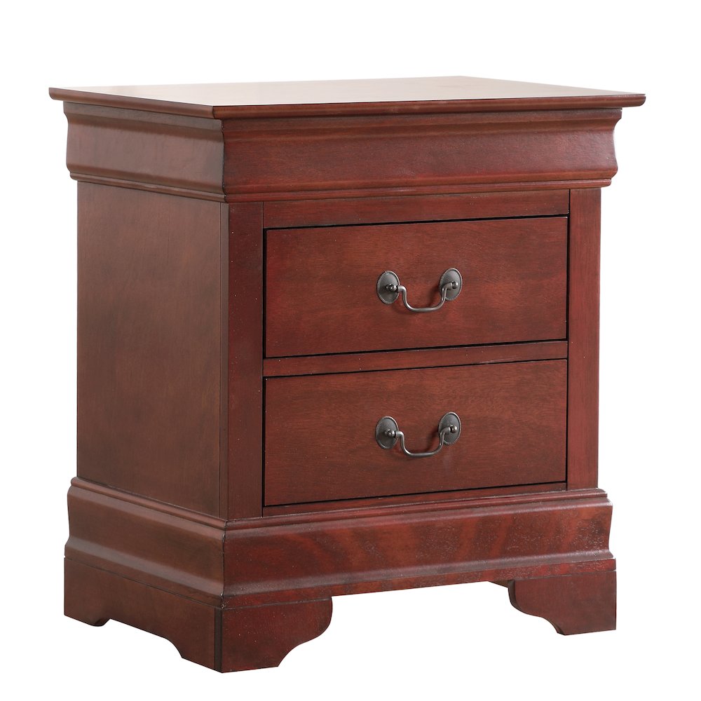 Glory Furniture Louis Phillipe   Nightstand, Cherry
