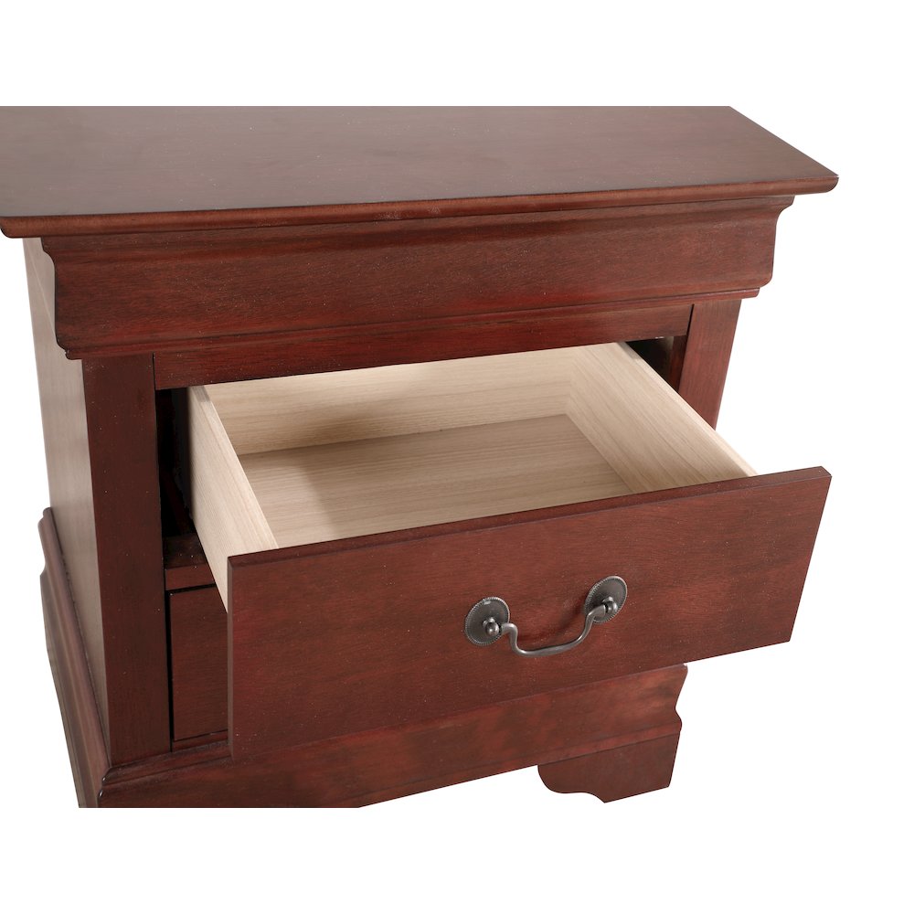 Glory Furniture Louis Phillipe   Nightstand, Cherry