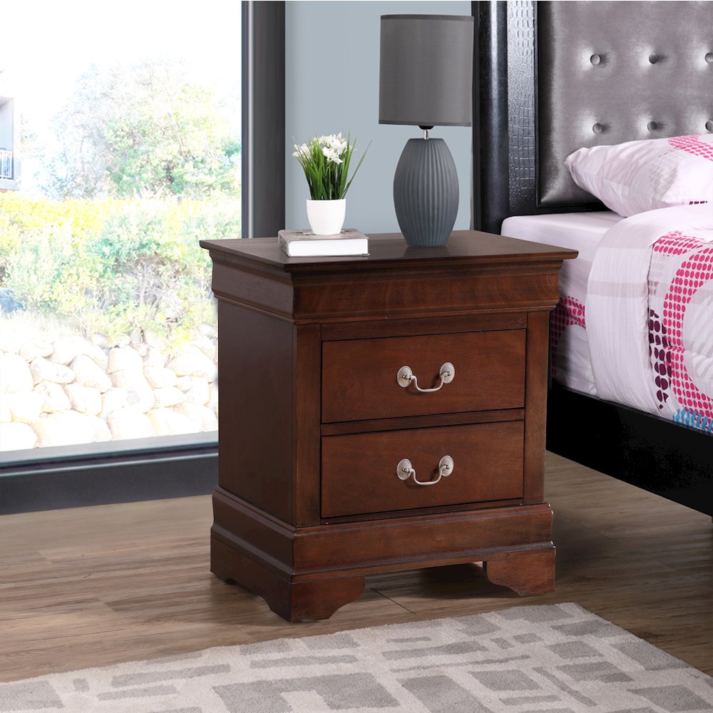 Glory Furniture Louis Phillipe   Nightstand, Cappuccino