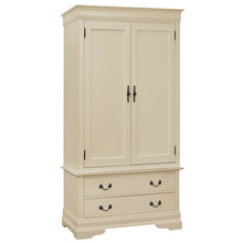 Glory Furniture Louis Phillipe Armoire in Beige Color