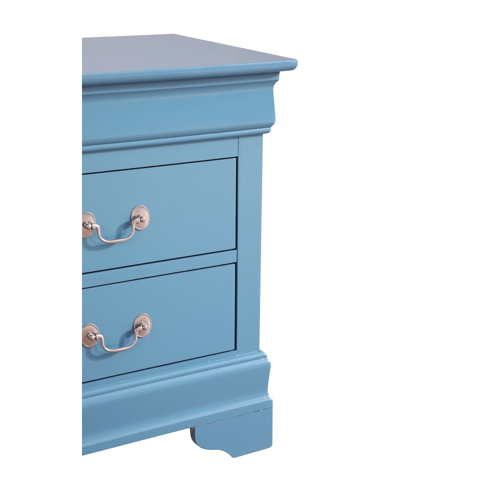 Glory Furniture Louis Phillipe   Nightstand, Blue