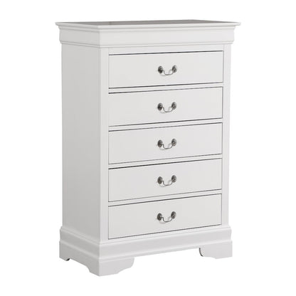 Glory Furniture Louis Phillipe   Chest, White