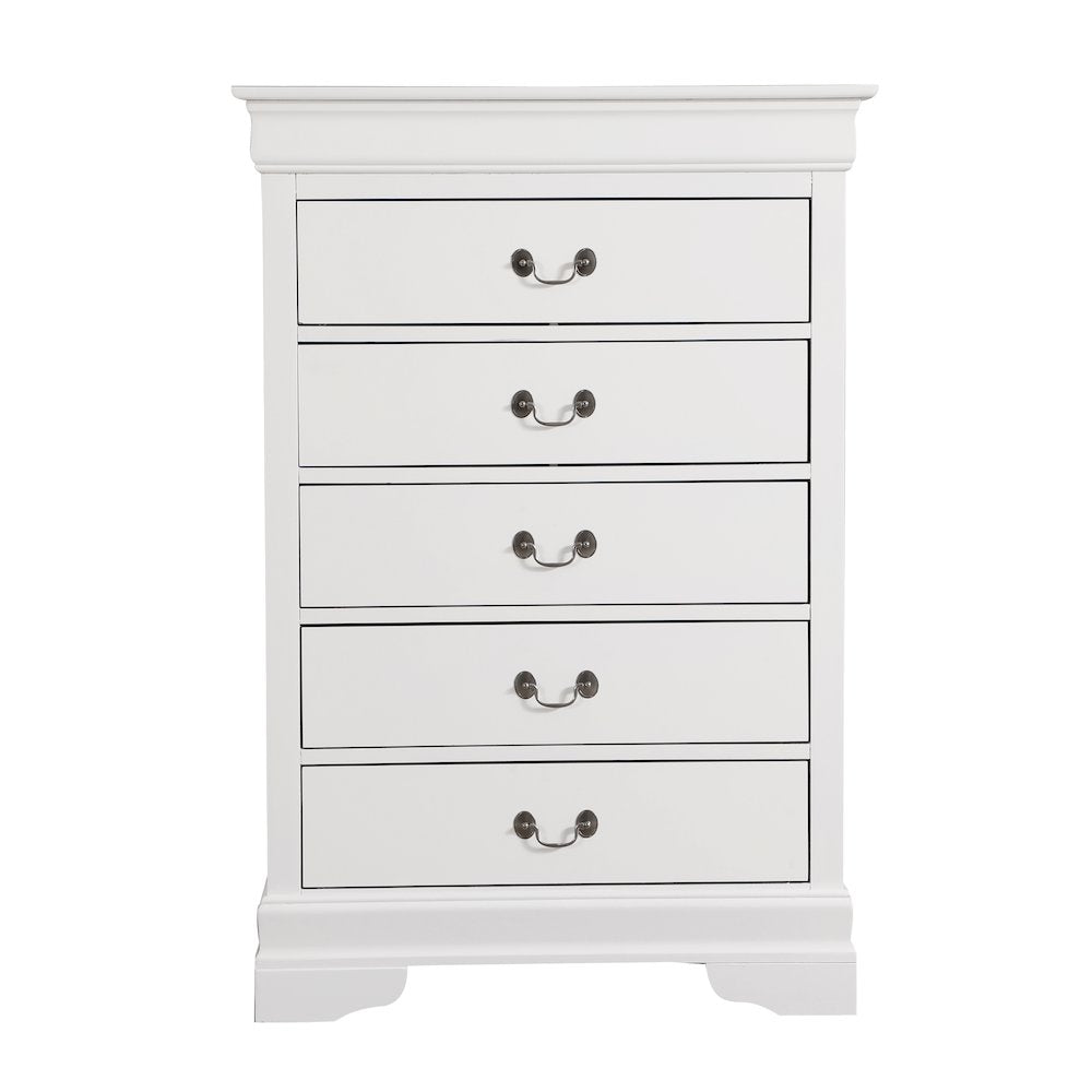 Glory Furniture Louis Phillipe   Chest, White