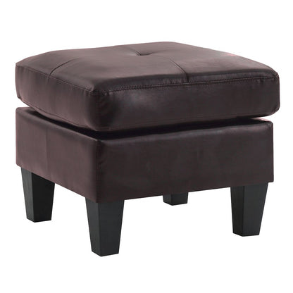 Glory Furniture Newbury Ottoman in Dark Brown Color