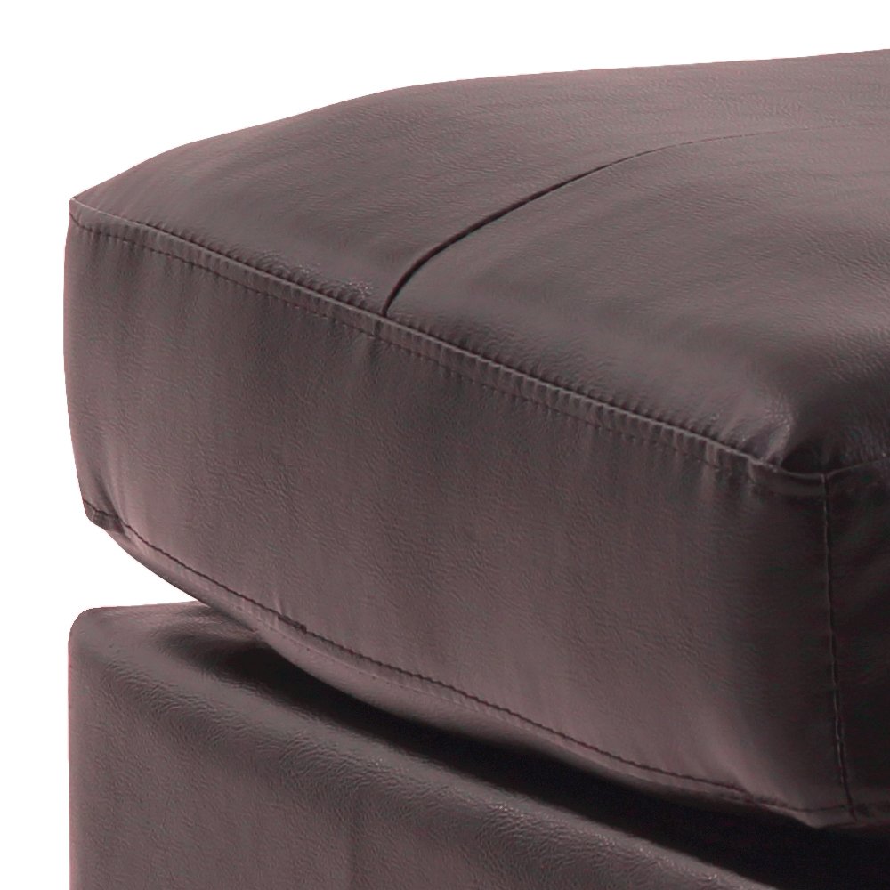 Glory Furniture Newbury Ottoman in Dark Brown Color