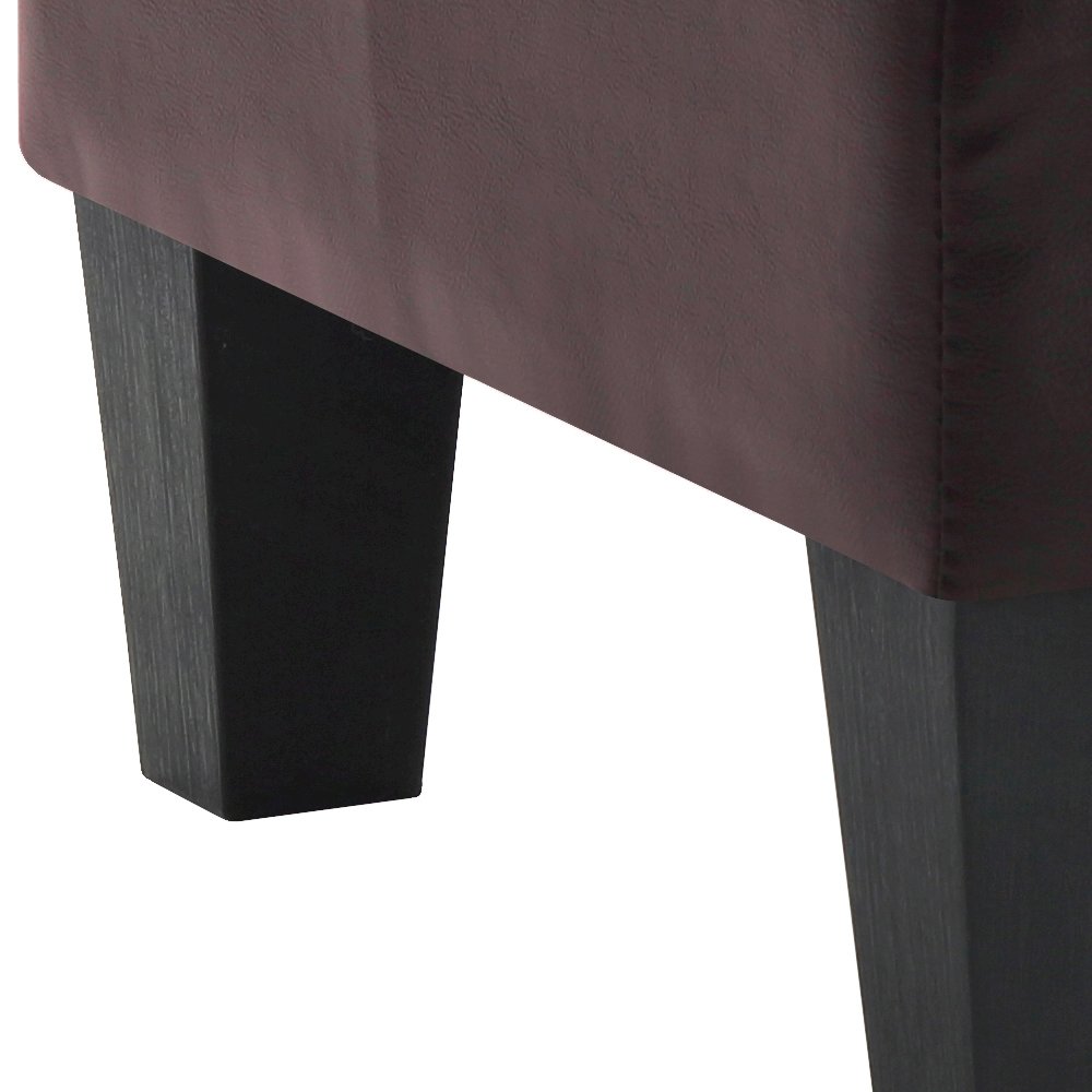 Glory Furniture Newbury Ottoman in Dark Brown Color