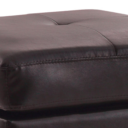 Glory Furniture Newbury Ottoman in Dark Brown Color