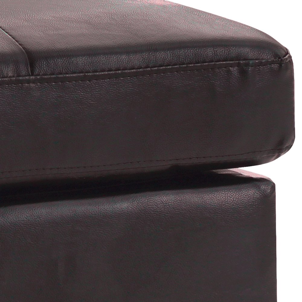 Glory Furniture Newbury Ottoman in Dark Brown Color
