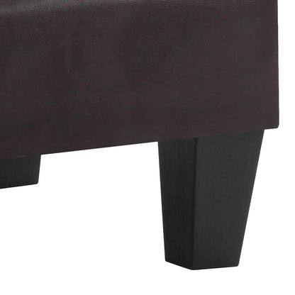 Glory Furniture Newbury Ottoman in Dark Brown Color