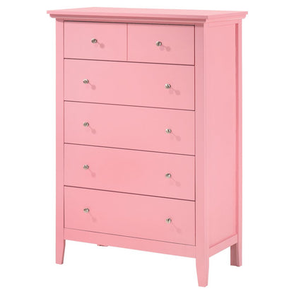 Glory Furniture Hammond Chest in Pink Color