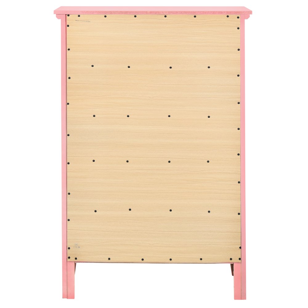 Glory Furniture Hammond Chest in Pink Color