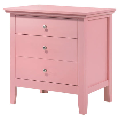 Glory Furniture Hammond Night Stand in Pink Color