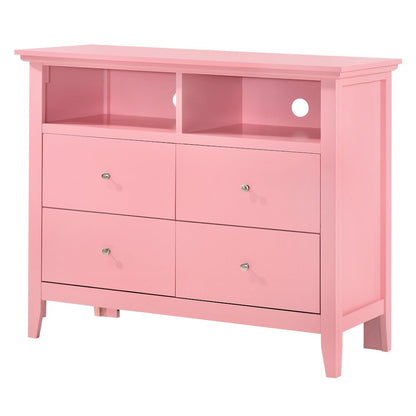 Glory Furniture Hammond Media Chest in Pink Color