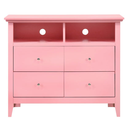 Glory Furniture Hammond Media Chest in Pink Color