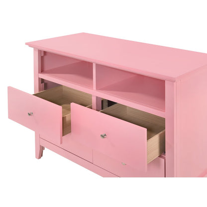 Glory Furniture Hammond Media Chest in Pink Color