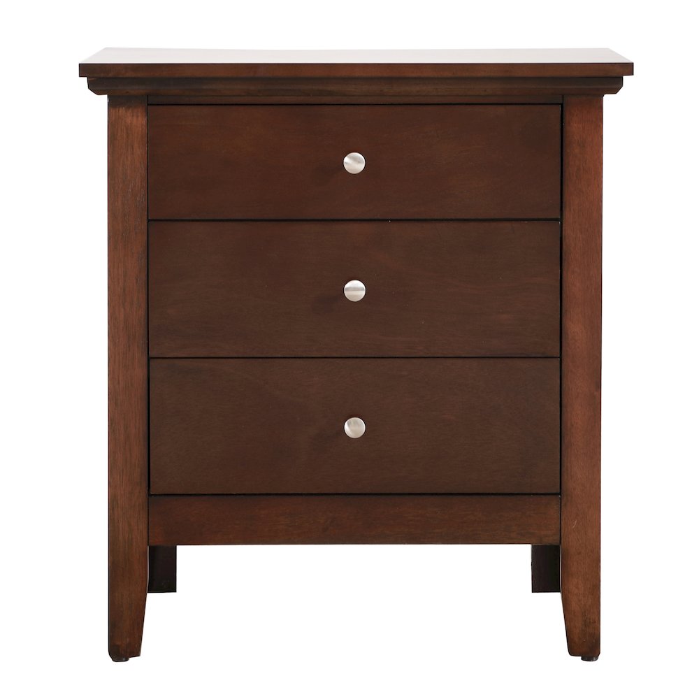 Glory Furniture Hammond   3 Drawer Nightstand, Cappuccino