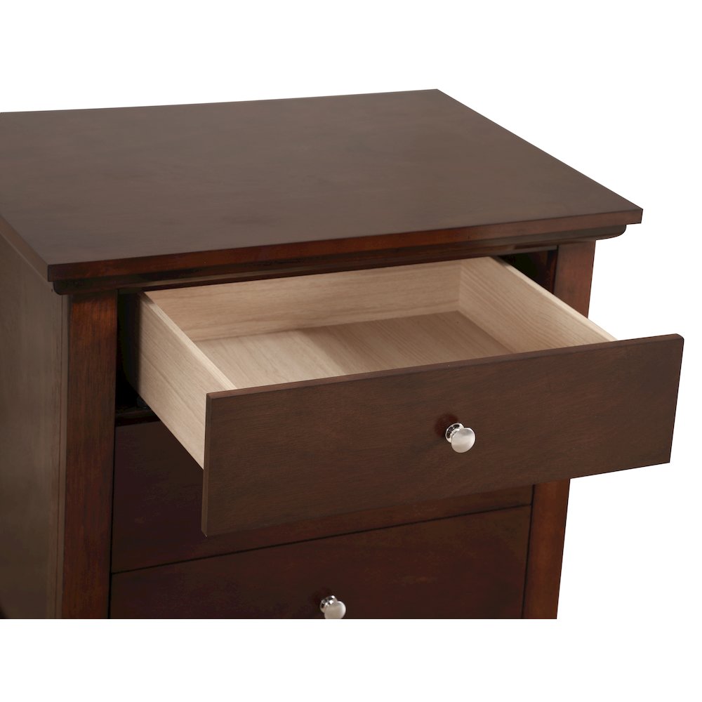 Glory Furniture Hammond   3 Drawer Nightstand, Cappuccino