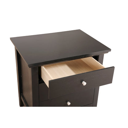 Glory Furniture Hammond   3 Drawer Nightstand, Black