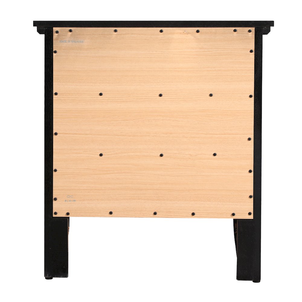 Glory Furniture Hammond   3 Drawer Nightstand, Black