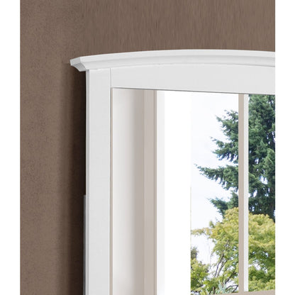 Glory Furniture Hammond   Arched Dresser Mirror, White