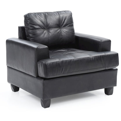 Glory Furniture Sandridge Accent Chair in Black Color