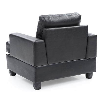 Glory Furniture Sandridge Accent Chair in Black Color