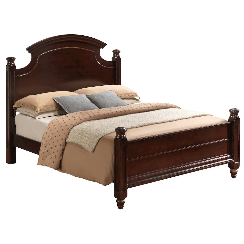 Glory Furniture Summit Queen Bed in Cappuccino Color