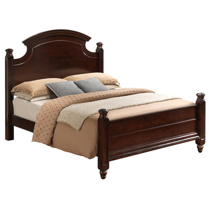 Glory Furniture Summit Queen Bed in Cappuccino Color