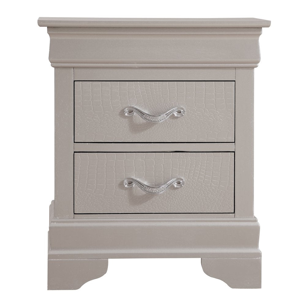 Glory Furniture Lorana Nightstand in Champagne Color