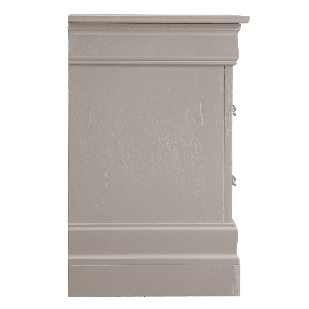 Glory Furniture Lorana Nightstand in Champagne Color