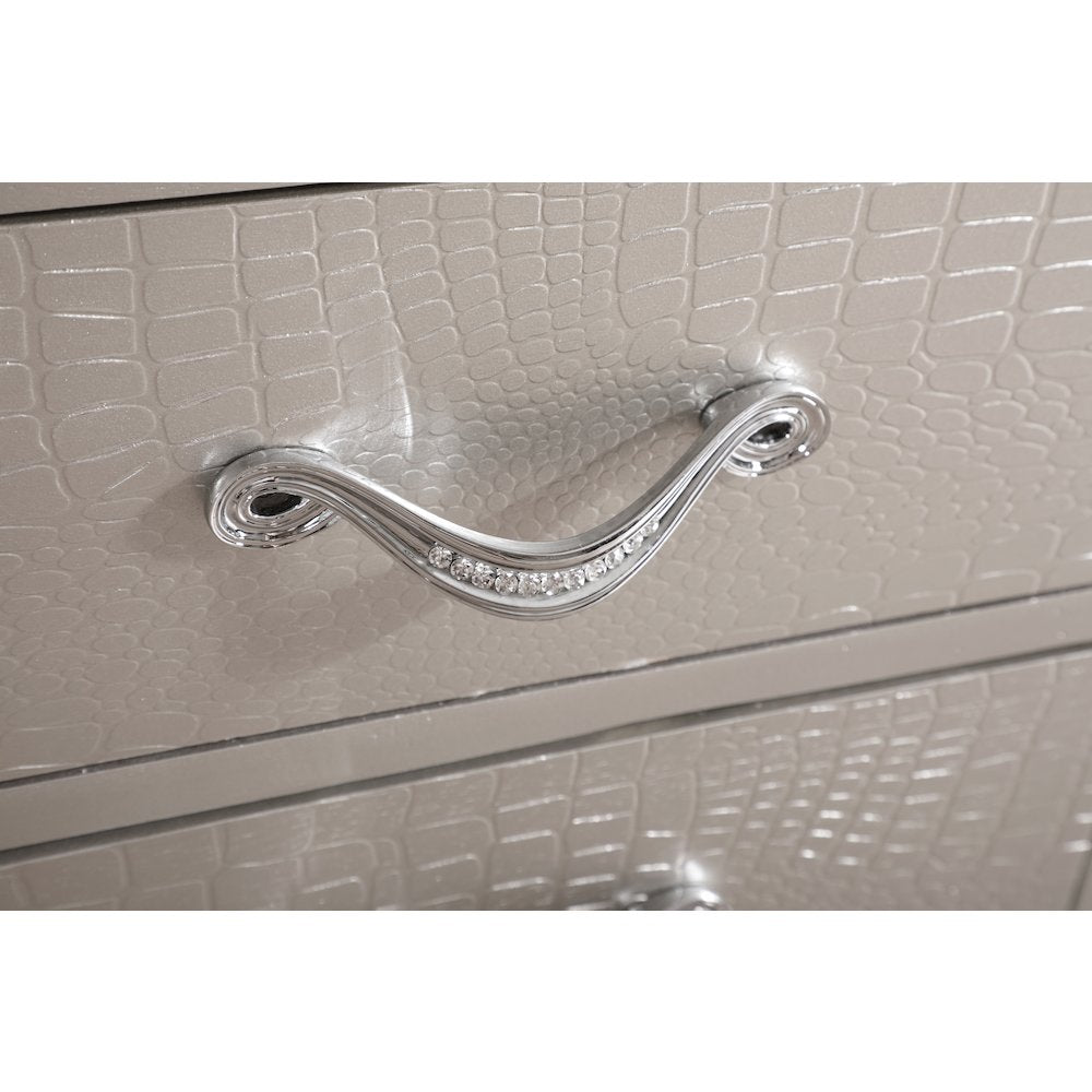 Glory Furniture Lorana Nightstand in Champagne Color