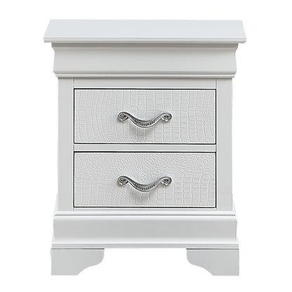 Glory Furniture Lorana Nightstand in White Color