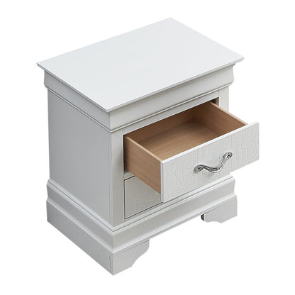 Glory Furniture Lorana Nightstand in White Color