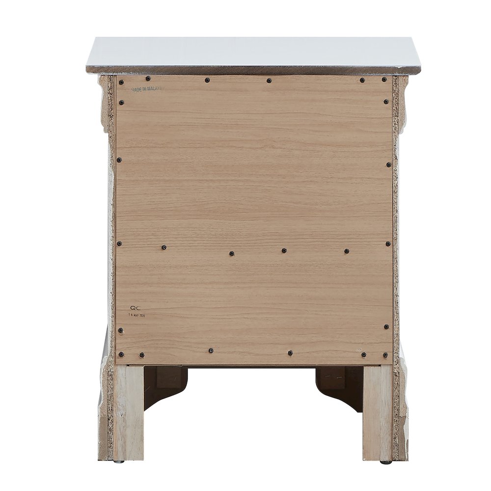 Glory Furniture Lorana Nightstand in White Color