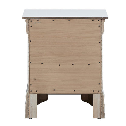 Glory Furniture Lorana Nightstand in White Color