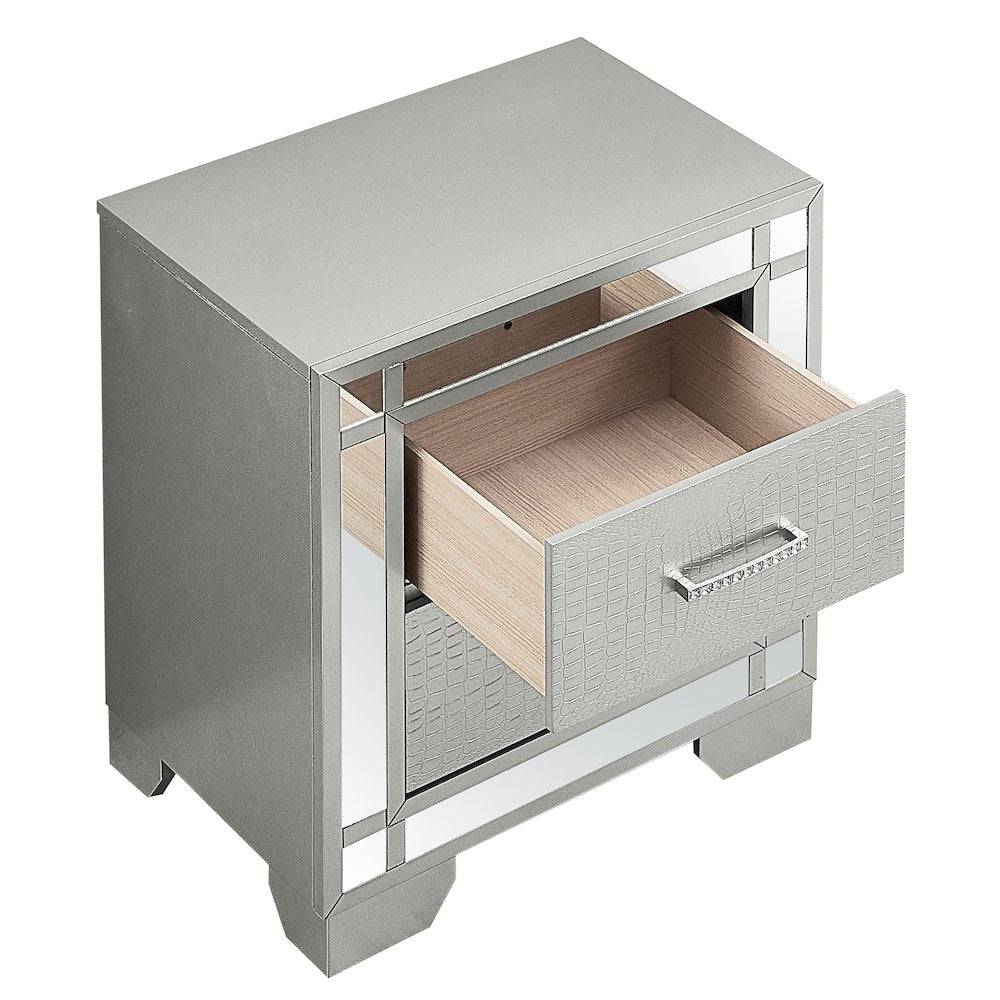 Glory Furniture Madison Nightstand in Champagne Color