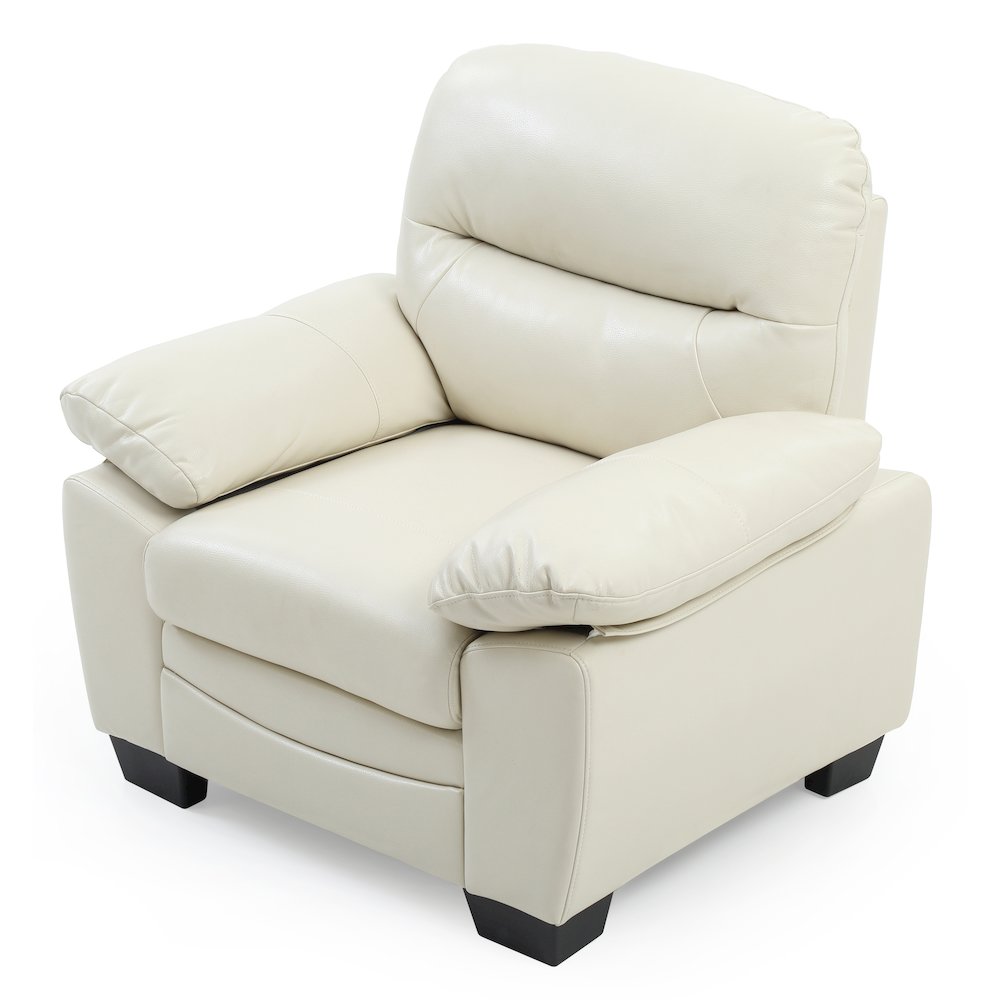 Glory Furniture Marta Accent Chair in Pearl Color